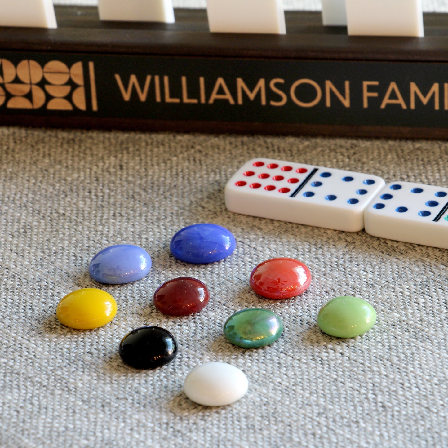 Personalized Mexican Train Domino Hub & Racks Set