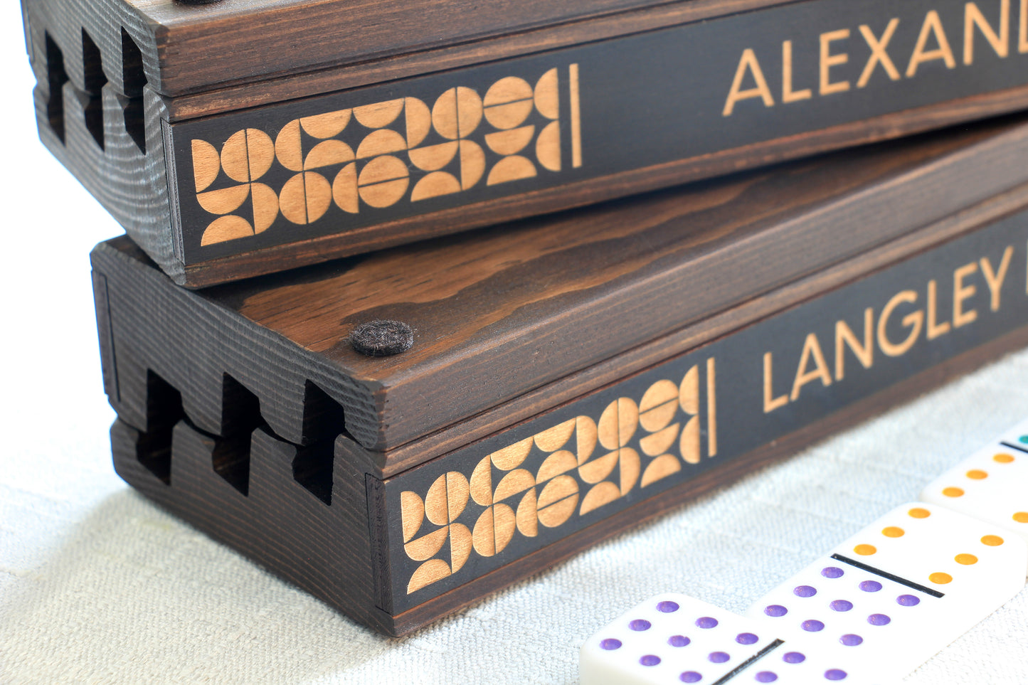 Personalized Mexican Train Domino Hub ONLY - Curved Angles Studio