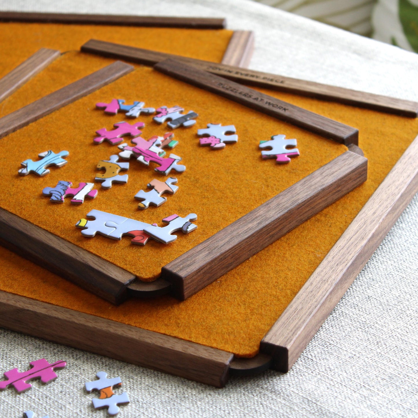 Personalized Puzzle Piece Sorting Trays