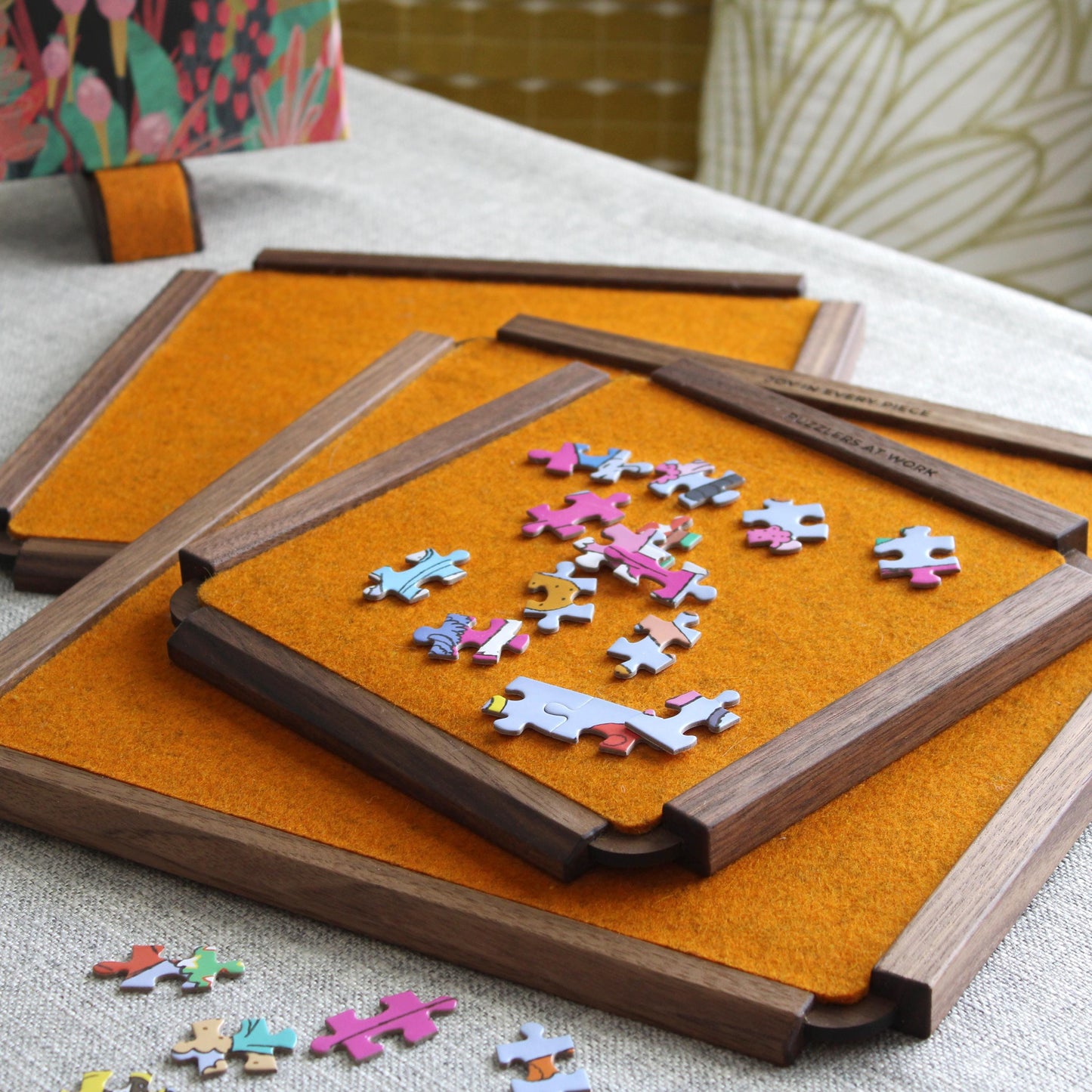 Personalized Puzzle Piece Sorting Trays