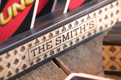 Personalized Playing Card Holders - Set of 2 - Curved Angles Studio