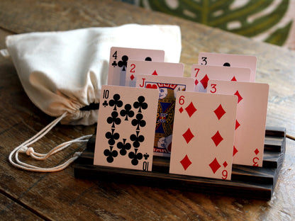 Personalized Playing Card Holders - Set of 2 - Curved Angles Studio